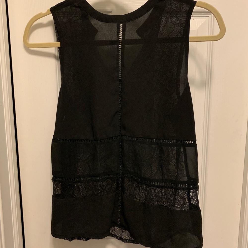 Bcbg lace back top